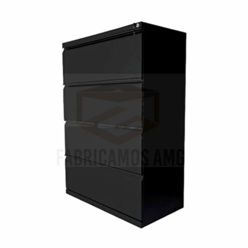 Archivador Metálico Horizontal de 4 Gavetas
