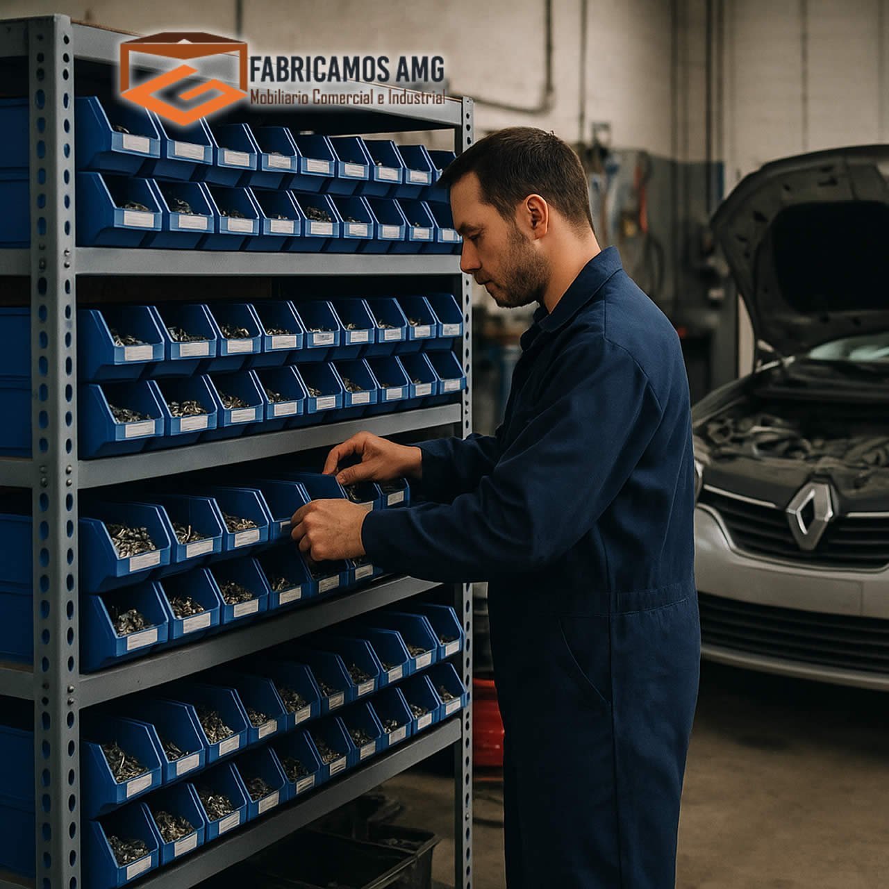 Estanterías metálicas para tornillos y repuestos en Bogotá Colombia