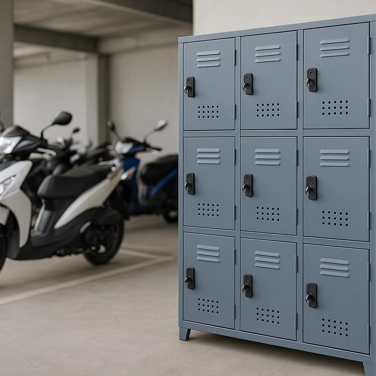 Locker para cascos de moto Bogotá Colombia
