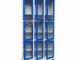 Lockers metálicos con puerta en acrílico