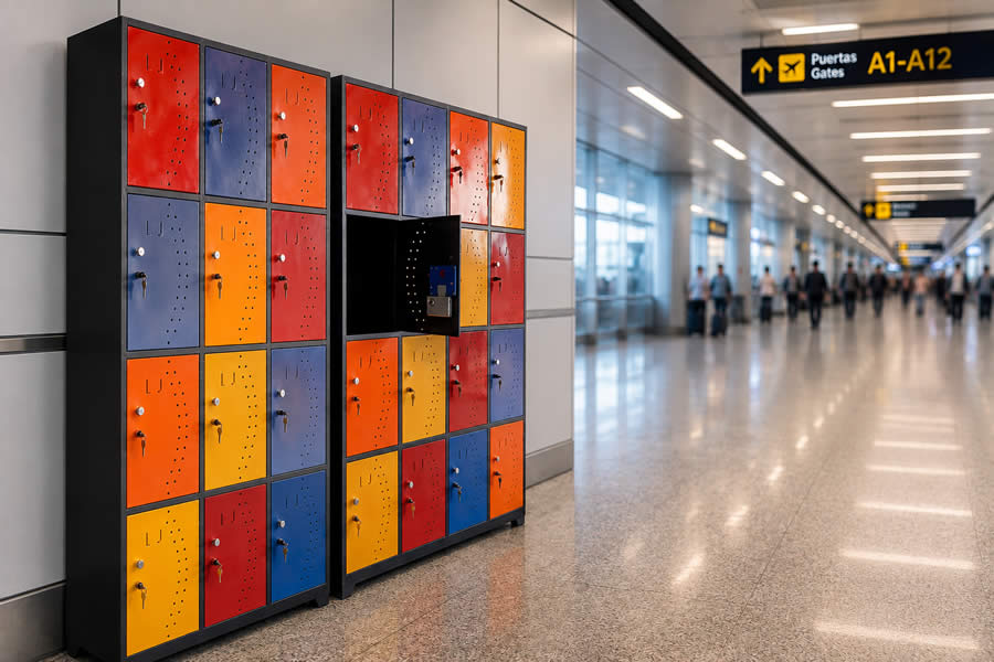Lockers de 12 y 16 compartimientos